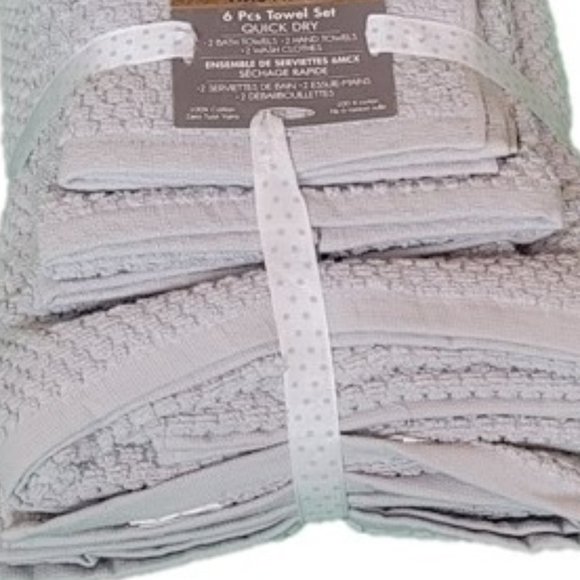 Towel 6 piece set cotton - Picture 2 of 3